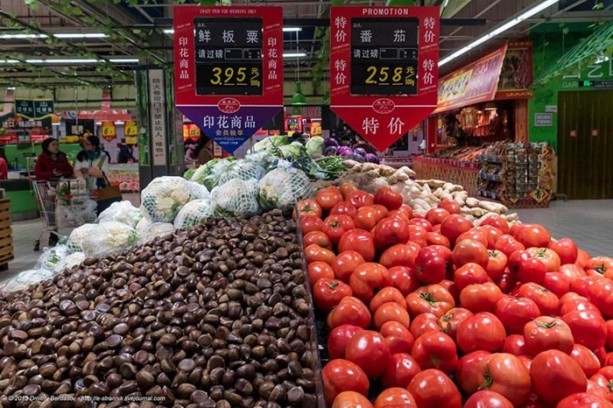 Foto - Çin'de bir süpermarket turu 