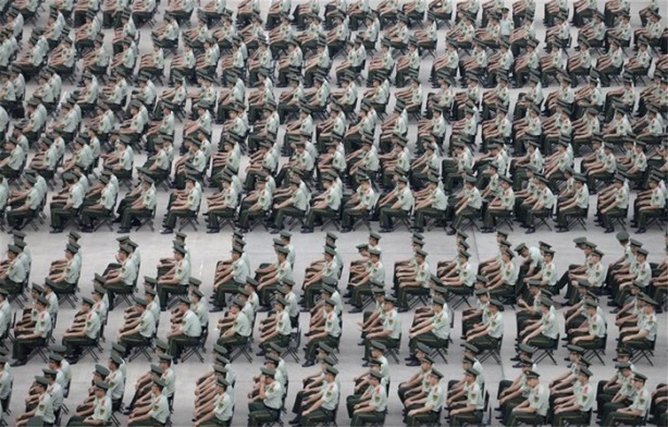 Foto - Çin'in kalabalığını gösteren görüntüler