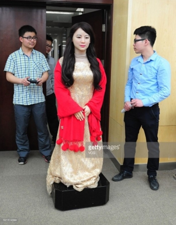 Foto - Çinlilerin hissedebilen robotu Jia Jia 