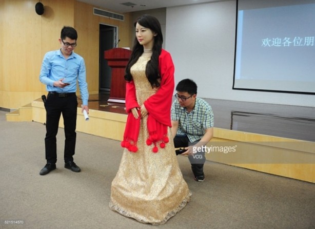 Foto - Çinlilerin hissedebilen robotu Jia Jia 