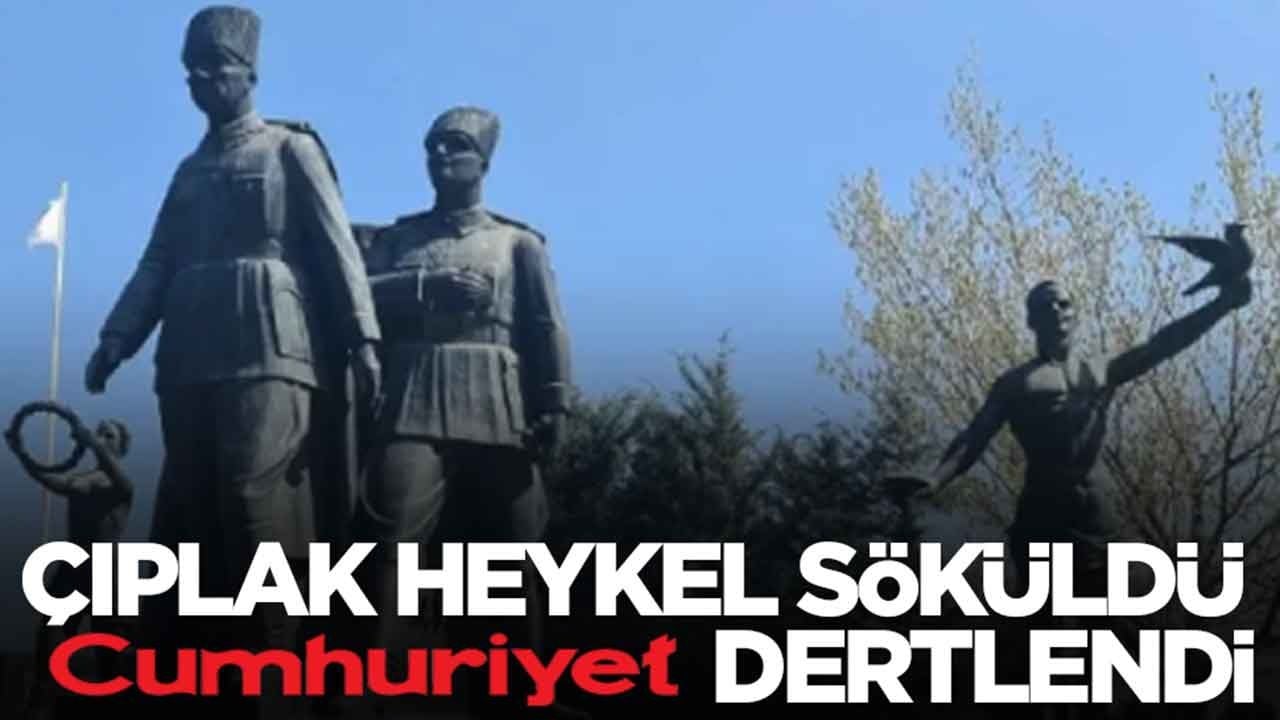 Çıplak heykel söküldü, Cumhuriyet dertlendi