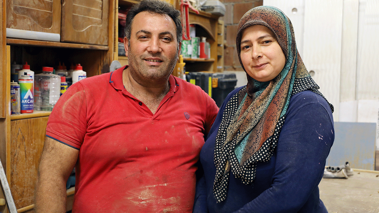 Çırak bulamayan eşine yardıma gitti, usta oldu
