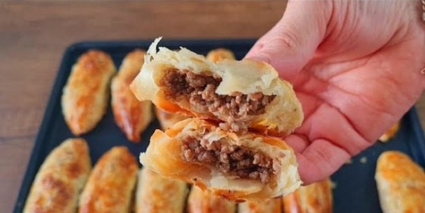 Çıtır çıtır kıymalı el açması börek tarifi