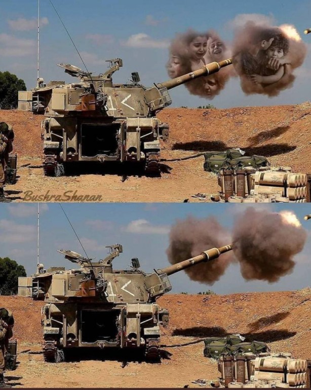 Foto - 'Çocuk katili' İsrail'in katliamını yansıtan anlamlı çalışma!