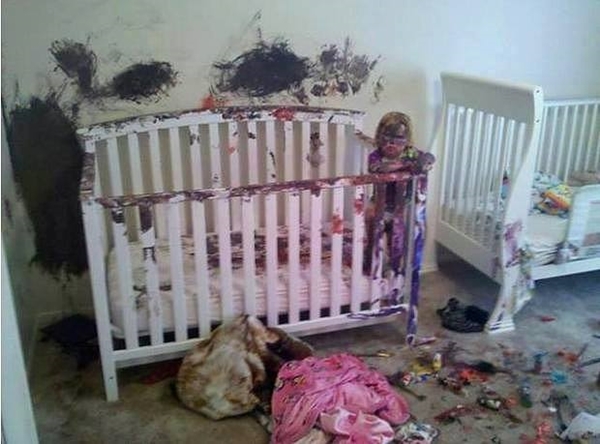 Çocuklar evi öyle bir hale getirdi ki!