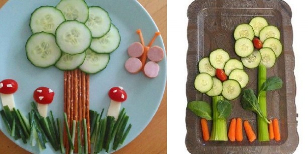 Foto - Çocuklar için meyve tabağı hazırlama