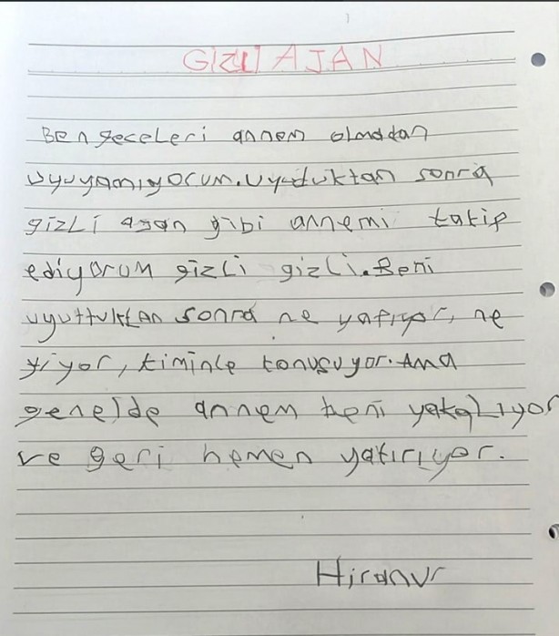 Foto - Çocuklar MİT’e "istihbarat mektubu" yazdı! O satırları okuyanların karnına, gülmekten ağrılar girdi
