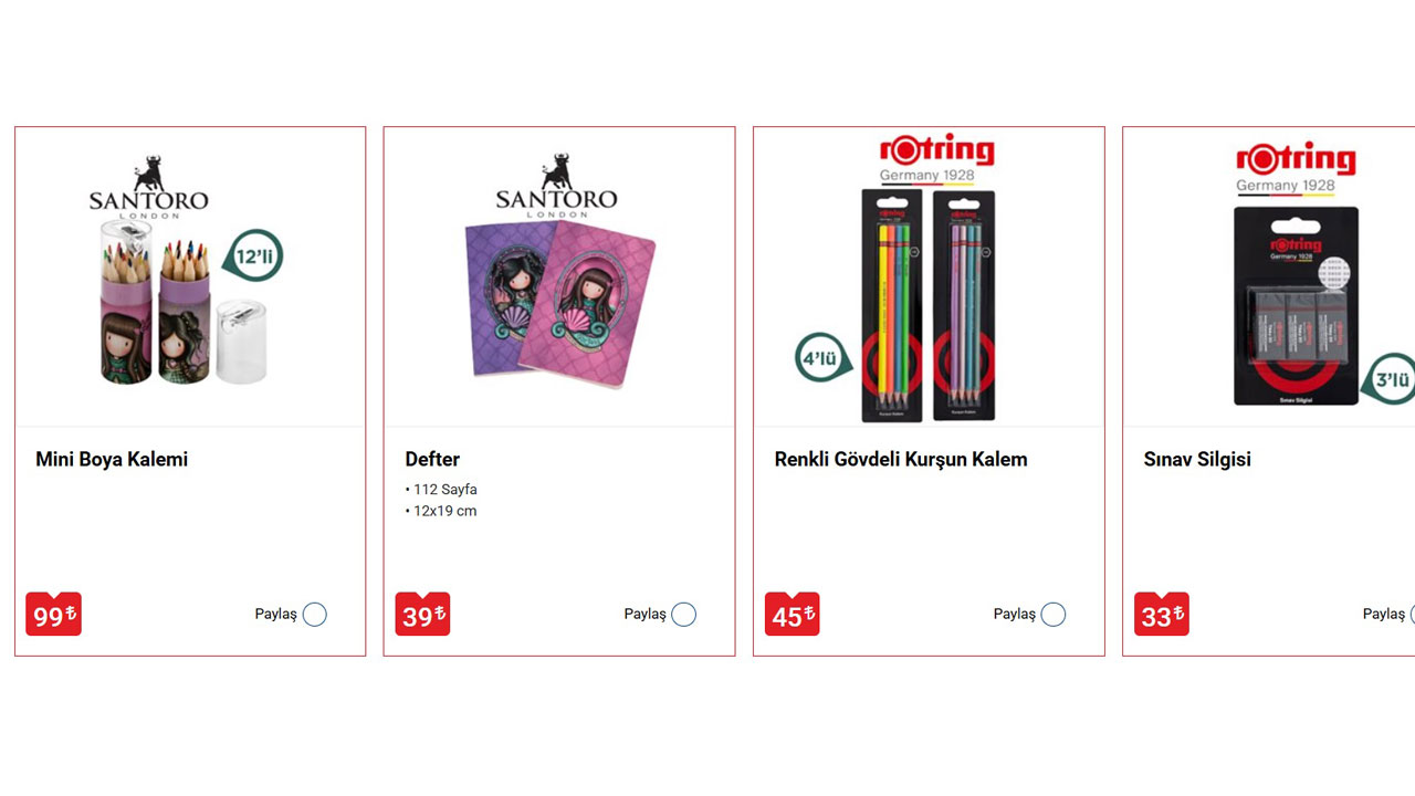 Foto - Çocuklar renkli dünyada, veliler uygun fiyat peşinde! BİM'den kaçırılmayacak kırtasiye ürünleri