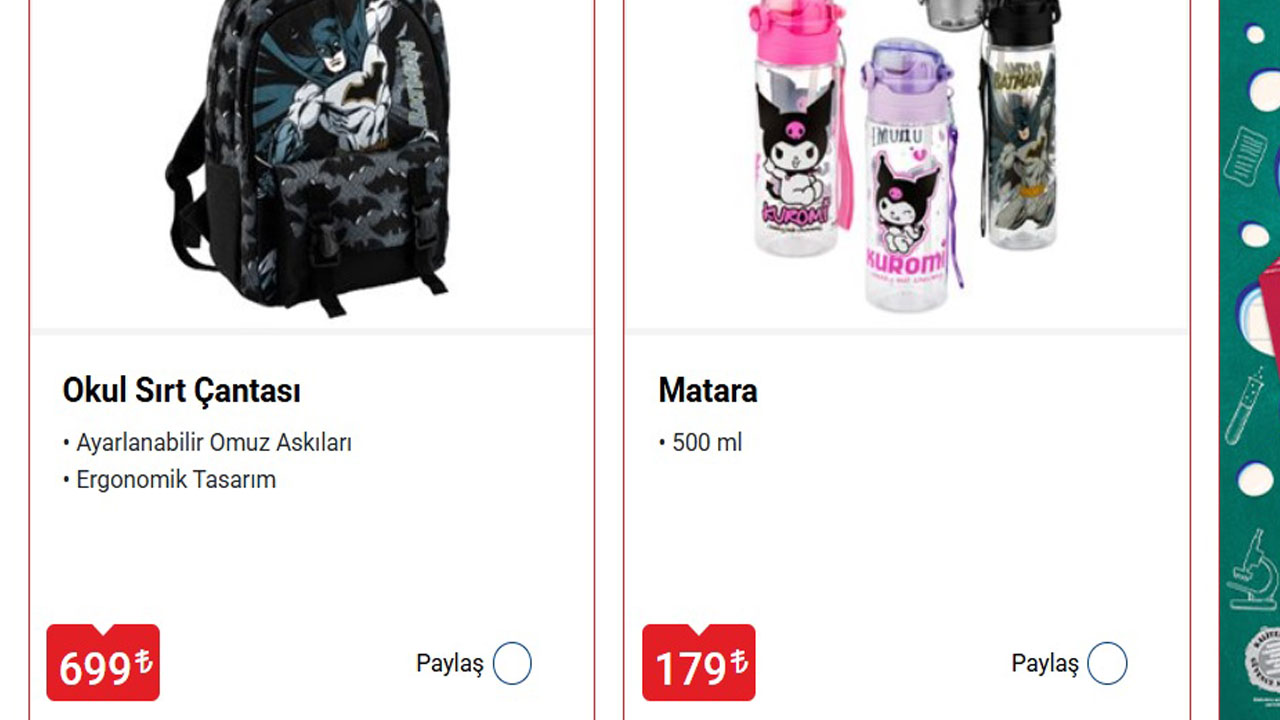 Foto - Çocuklar renkli dünyada, veliler uygun fiyat peşinde! BİM'den kaçırılmayacak kırtasiye ürünleri