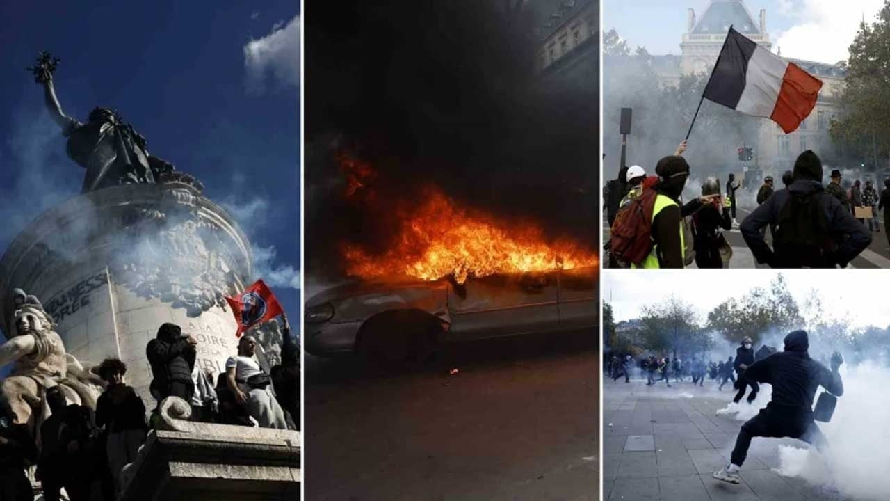 Foto - Çok endişeliyiz çok! Paris sokakları cayır cayır yanıyor
