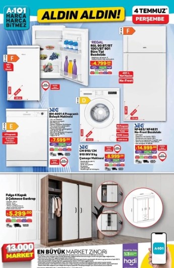 Foto - Çok sayıda üründe fırsat! A101'de yeni indirim geldi