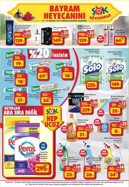 Foto - Çok sayıda ürüne indirim Şok'ta bayram öncesi fırsatları