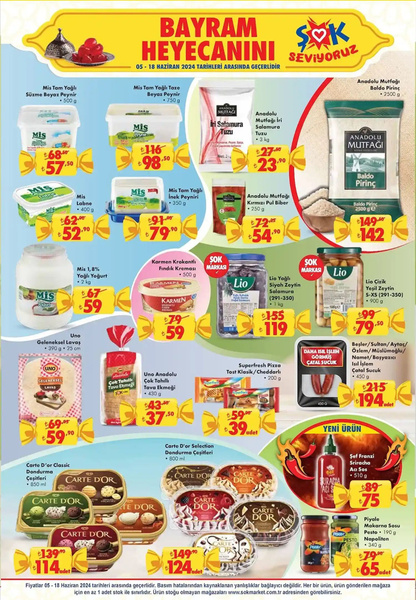 Foto - Çok sayıda ürüne indirim Şok'ta bayram öncesi fırsatları