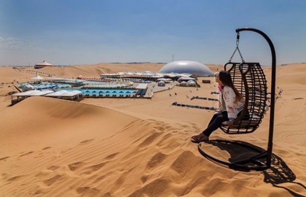 Foto - Çölün ortasında sıradışı bir otel