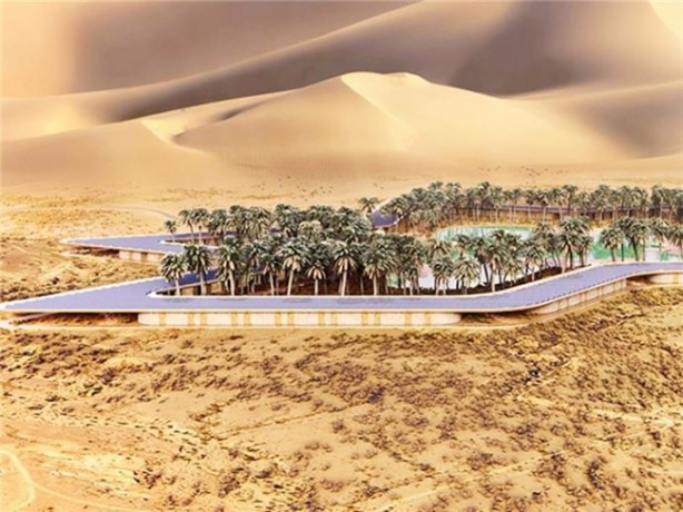 Foto - Çölün ortasındaki tatil köyüne inanamayacaksınız!