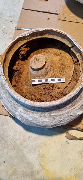 Foto - Çömlekten insan kemiği çıktı! 