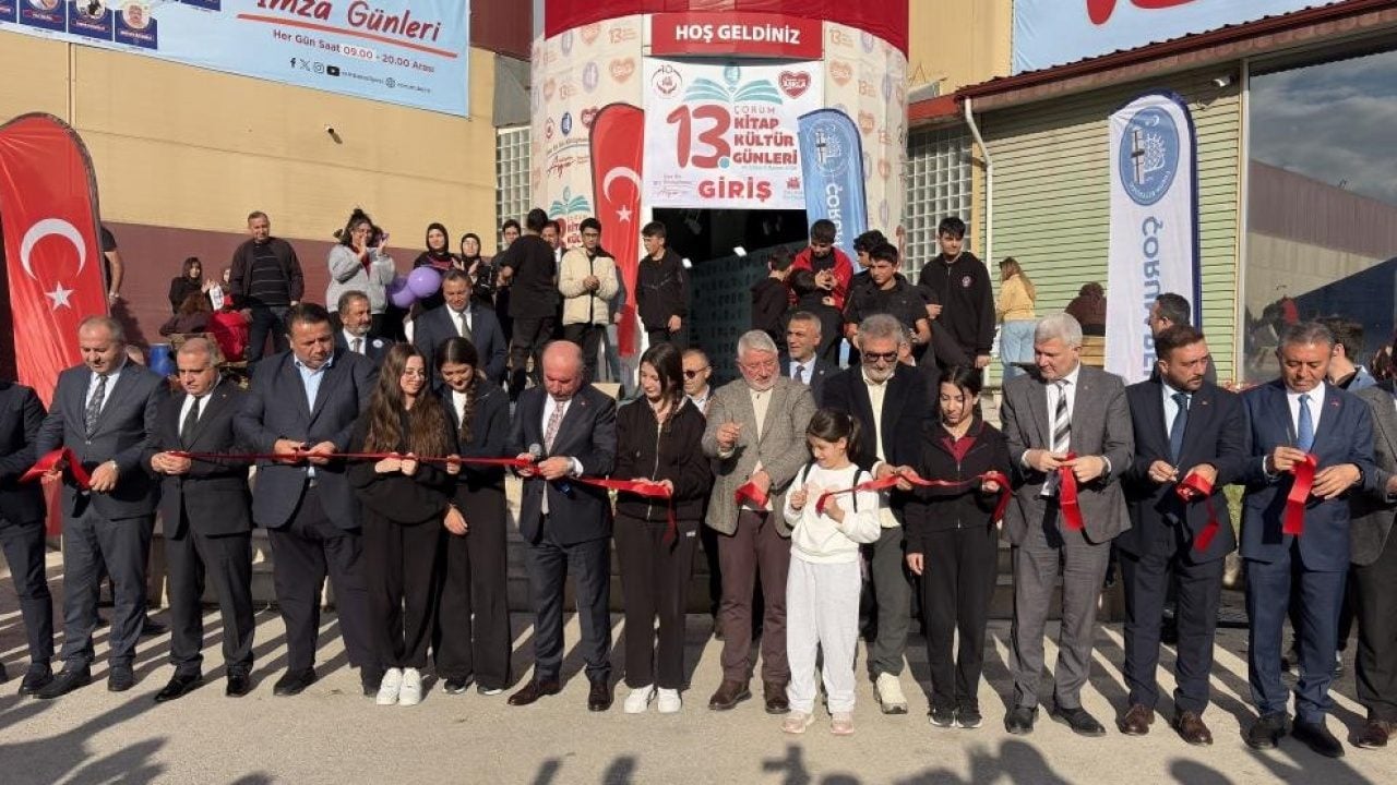 Çorum'da 13. Kitap ve Kültür Günleri başladı! 125 yayınevi ve 120'den fazla yazar kitapseverlerle buluşacak