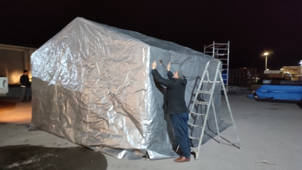 Foto - Çorum'da afetzedeler için çadır imalatı başladı