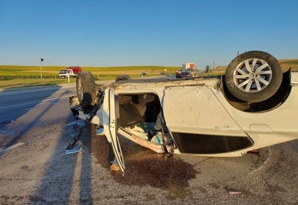 Foto - Çorum'da kaza! Yaralılar var