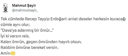 Foto - Cumhurbaşkanı Erdoğan 70 yaşında! Doğum gününü yüzbinlerce vatandaş kutladı: "Tek cümlede Erdoğan’ı anlat deseler…" diye başlayan o mesaj çok dikkat çekti