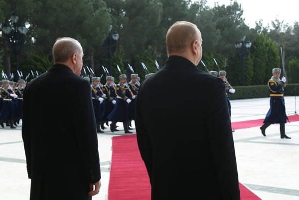 Foto - Cumhurbaşkanı Erdoğan, Azerbaycan Cumhurbaşkanı Aliyev ile görüştü