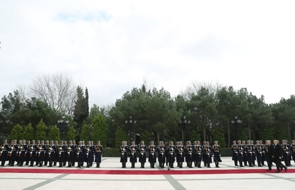 Foto - Cumhurbaşkanı Erdoğan, Azerbaycan Cumhurbaşkanı Aliyev ile görüştü