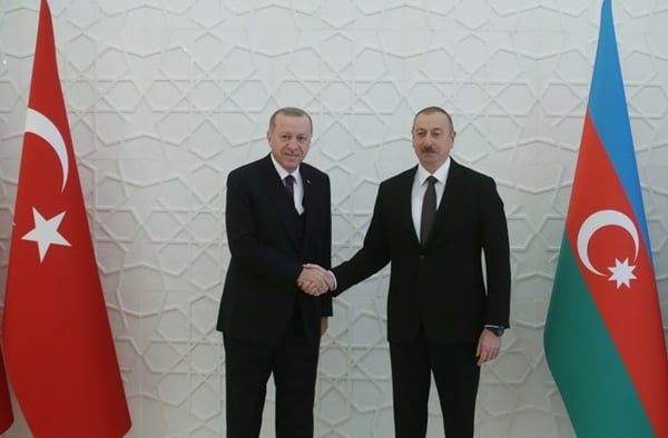 Foto - Cumhurbaşkanı Erdoğan, Azerbaycan Cumhurbaşkanı Aliyev ile görüştü