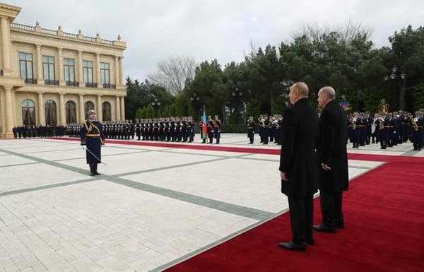 Foto - Cumhurbaşkanı Erdoğan, Azerbaycan Cumhurbaşkanı Aliyev ile görüştü