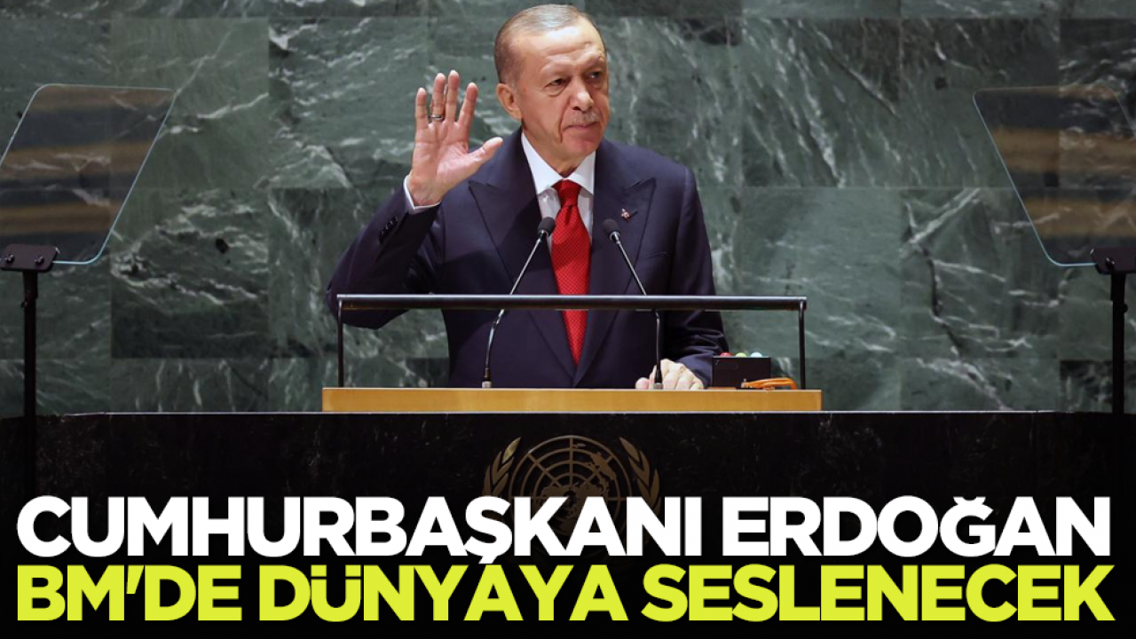 Cumhurbaşkanı Erdoğan, BM'de dünyaya seslenecek