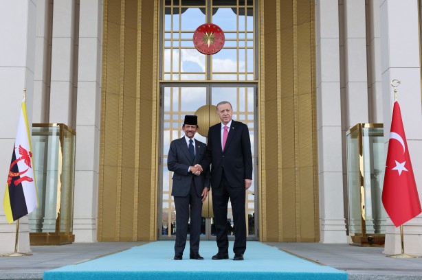 Foto - Cumhurbaşkanı Erdoğan, Brunei Darusselam Sultanı Waddaulah’ı resmi törenle karşıladı