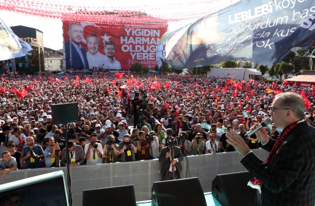 Foto - Cumhurbaşkanı Erdoğan için akın akın geldiler! Büyük sevgi gösterisi