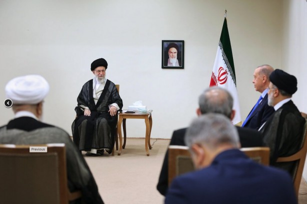 Foto - Cumhurbaşkanı Erdoğan ile Hamaney görüşmesinde neden Türk bayrağı yoktu? AK Parti'den manipülasyona cevap