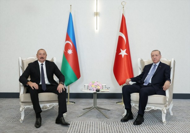 Foto - Cumhurbaşkanı Erdoğan, İlham Aliyev'le görüştü