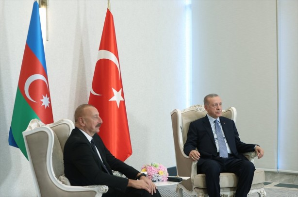 Foto - Cumhurbaşkanı Erdoğan, İlham Aliyev'le görüştü