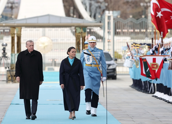 Foto - Cumhurbaşkanı Erdoğan külliyede resmi törenle karşıladı