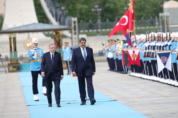 Foto - Cumhurbaşkanı Erdoğan, Maduro'yu resmi törenle karşıladı
