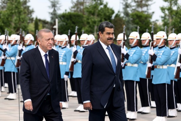 Foto - Cumhurbaşkanı Erdoğan, Maduro'yu resmi törenle karşıladı