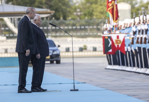 Foto - Cumhurbaşkanı Erdoğan, Mahmud Abbas'ı resmi törenle karşıladı