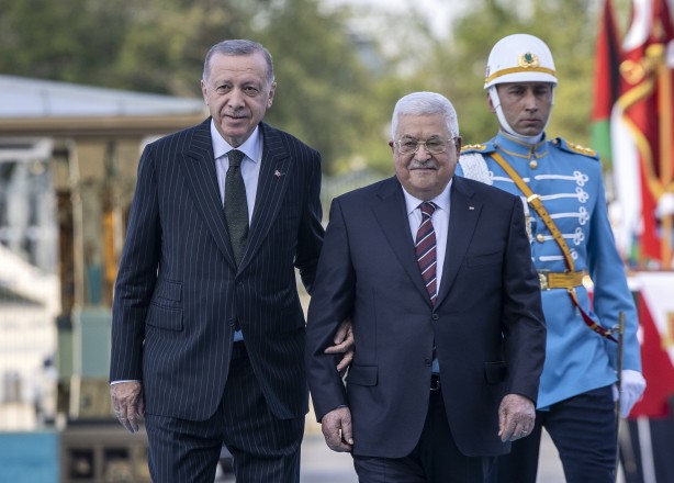Foto - Cumhurbaşkanı Erdoğan, Mahmud Abbas'ı resmi törenle karşıladı