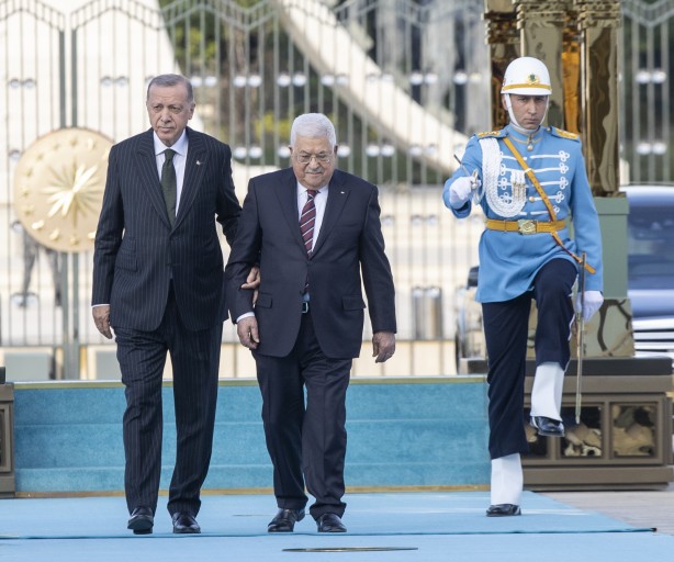 Foto - Cumhurbaşkanı Erdoğan, Mahmud Abbas'ı resmi törenle karşıladı