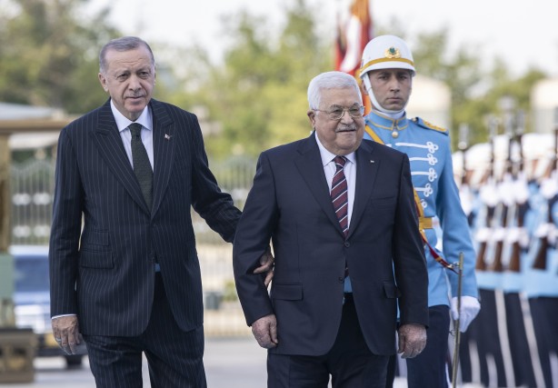 Foto - Cumhurbaşkanı Erdoğan, Mahmud Abbas'ı resmi törenle karşıladı