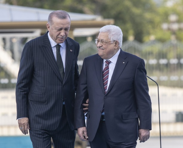 Foto - Cumhurbaşkanı Erdoğan, Mahmud Abbas'ı resmi törenle karşıladı