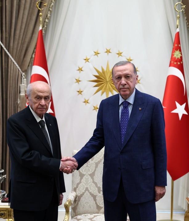 Foto - Cumhurbaşkanı Erdoğan, MHP Lideri Bahçeli’yi kabul etti