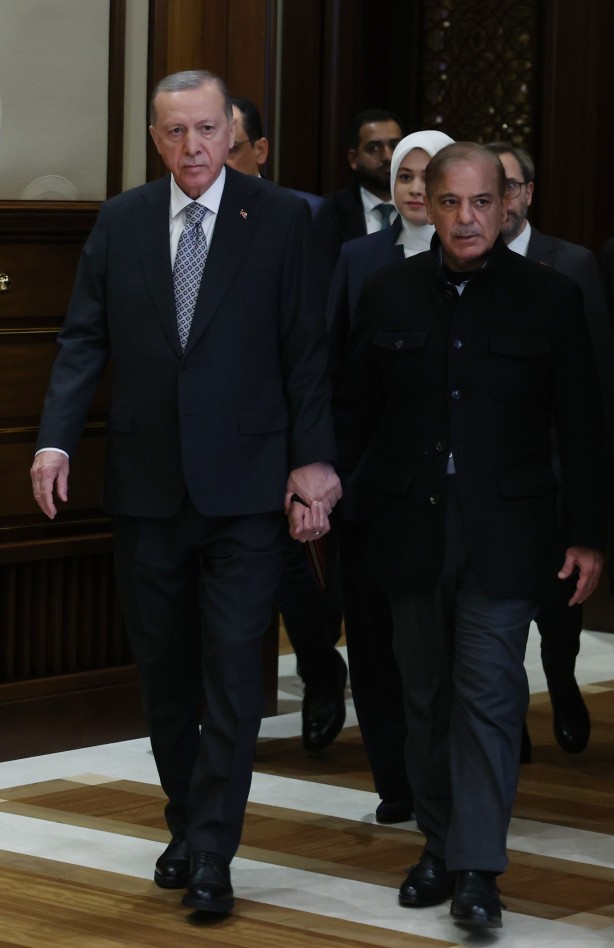 Foto - Cumhurbaşkanı Erdoğan, Pakistan Başbakanı Şerif’i kabul etti
