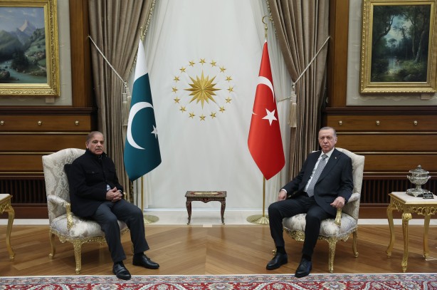 Foto - Cumhurbaşkanı Erdoğan, Pakistan Başbakanı Şerif’i kabul etti