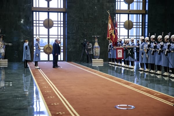Foto - Cumhurbaşkanı Erdoğan resmi törenle karşıladı
