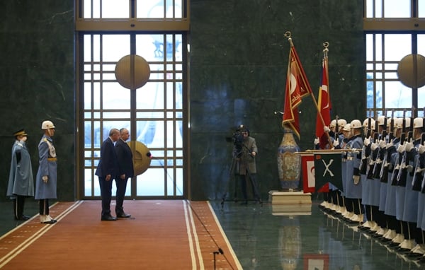 Foto - Cumhurbaşkanı Erdoğan resmi törenle karşıladı