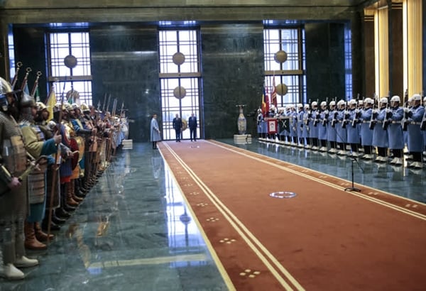 Foto - Cumhurbaşkanı Erdoğan resmi törenle karşıladı
