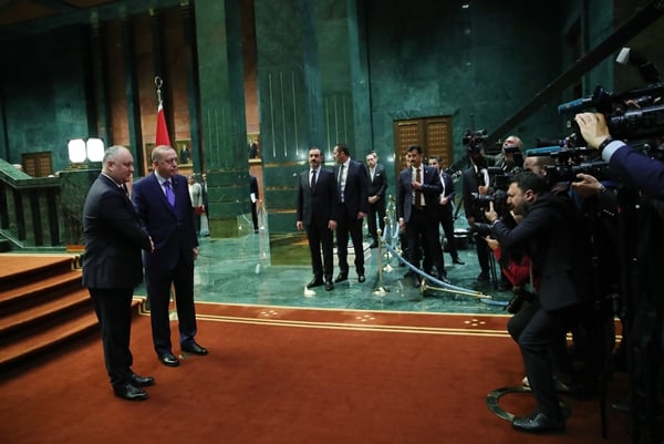 Foto - Cumhurbaşkanı Erdoğan resmi törenle karşıladı
