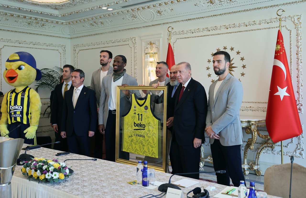 Foto - Cumhurbaşkanı Erdoğan, şampiyon Fenerbahçe’yi ağırladı